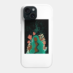 Magical Lady 3, Emerald Figure Illustration Phone Case