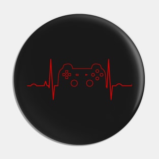 Gamer Heartbeat Pin