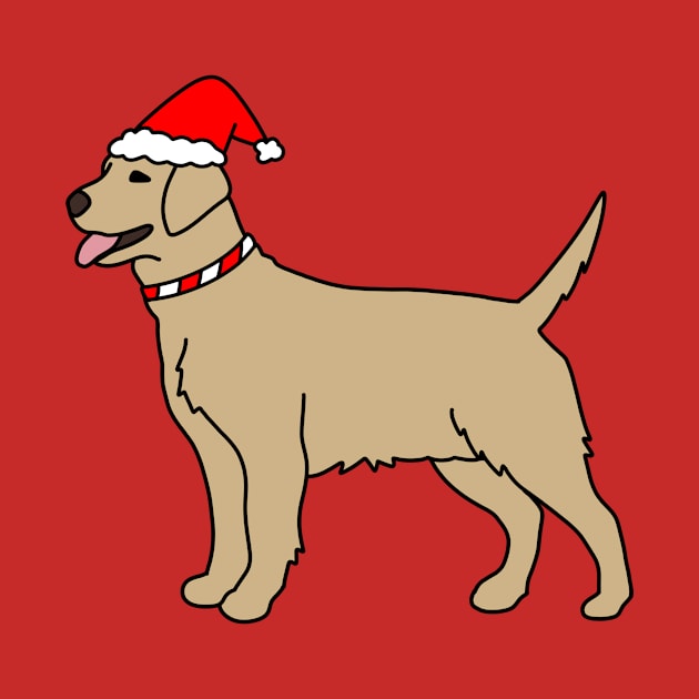 Christmas Dog by Kelly Louise Art