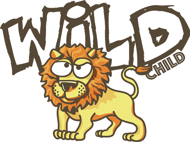 WILD CHILD LION Kids T-Shirt by teko01