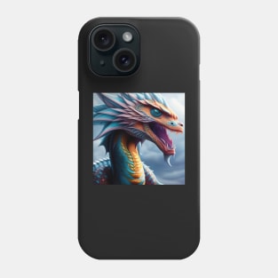 Ancient Cyan Rainbow Scaled Dragon Phone Case