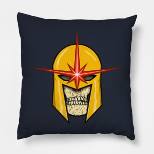 Nova helmet and skull Pillow