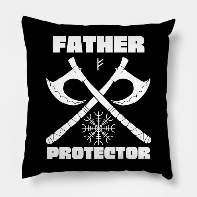 Father- the protector Pillow by RaruDesigns