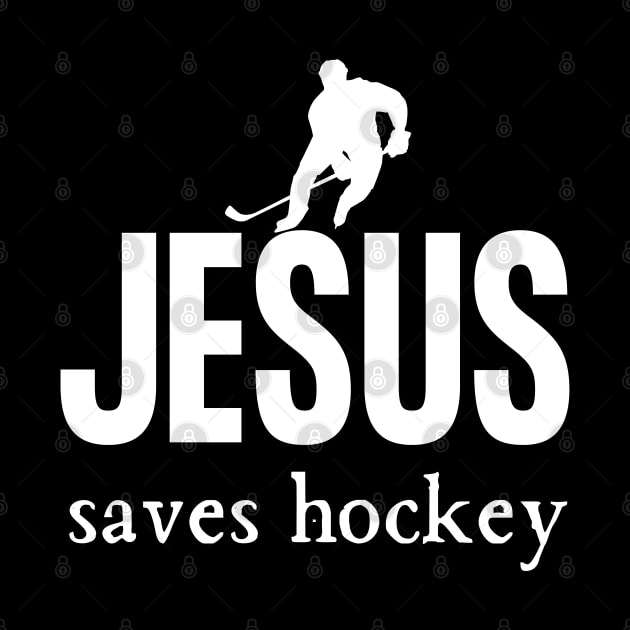 Jesus Saves Hockey by HobbyAndArt