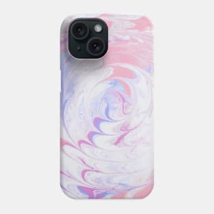 Pink and White Swirl Phone Case