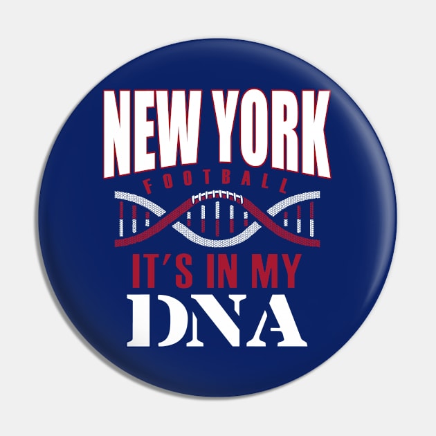 New York Big Blue Pro Football Classic DNA Pin by FFFM