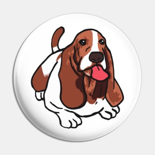 Basset Hound Dog Pin