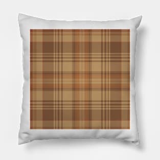 Brown Plaids , Tartans Checks Pillow