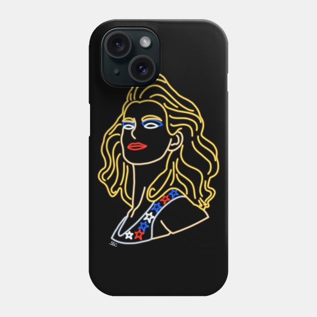 Neon Liberty Belle Phone Case by SpectreSparkC