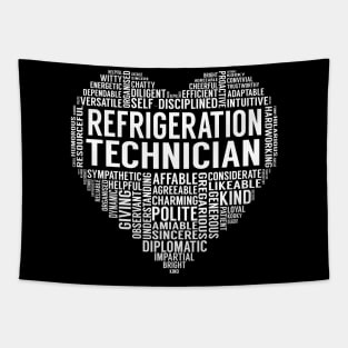 Refrigeration Technician Heart Tapestry