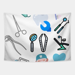 Dentists do it better - Tooth pattern Tapestry