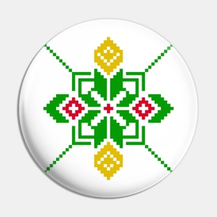 Ethnic Woven Pin