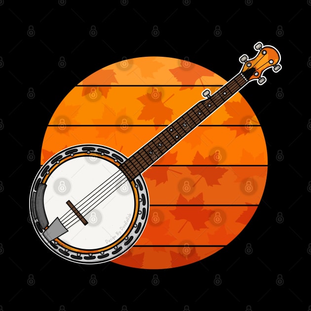 Fall Banjo Banjoist Autumn Thanksgiving by doodlerob