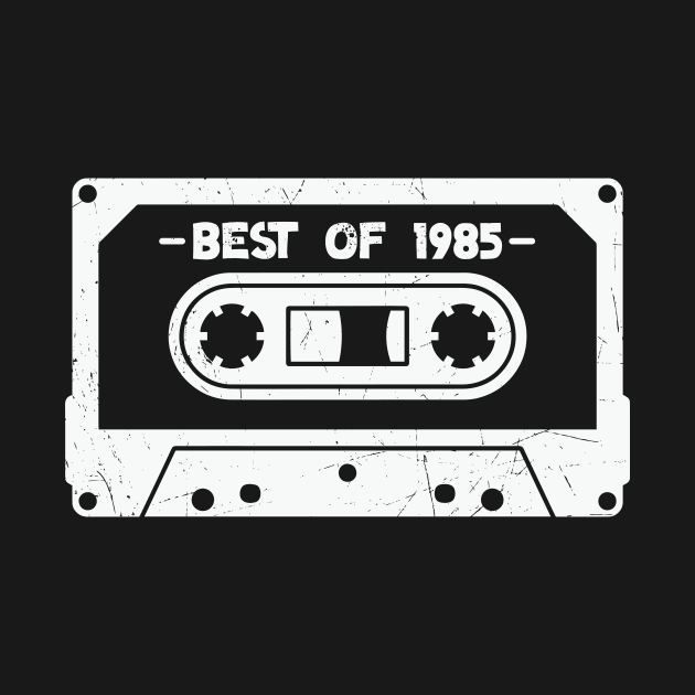 Best of 1985 Retro Cassette Tape 1985 Birthday by SLAG_Creative