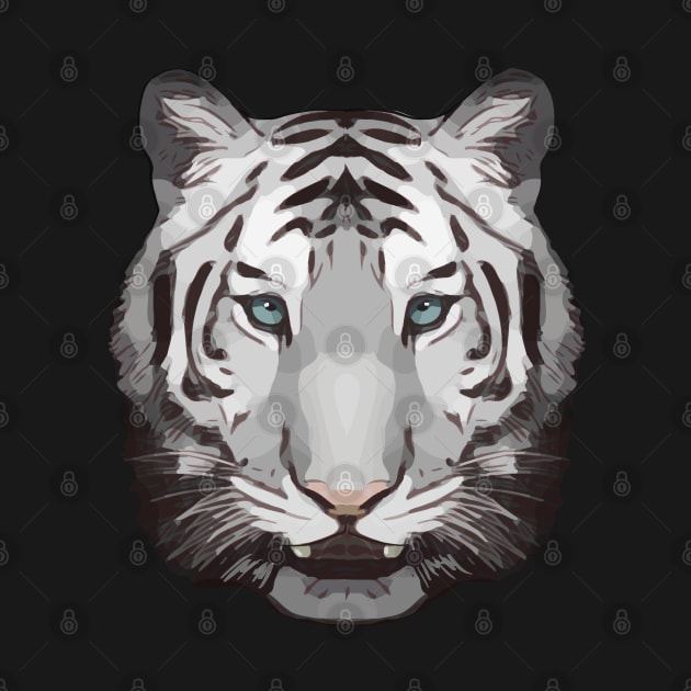 Tiger face hipster wild animals by Collagedream