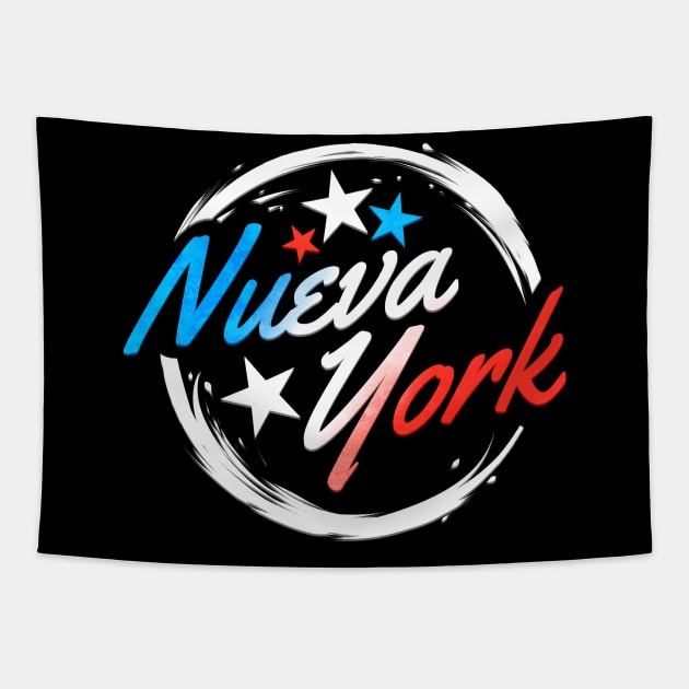 New York in stars and Stripes Nueva York Tapestry by SinBle