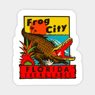Vintage Florida Everglades Decal Magnet