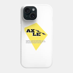 Car axle definition Phone Case