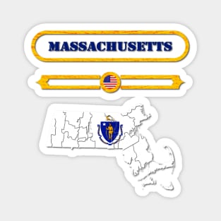 MASSACHUSETTS STATE, UNITED STATES, USA. SAMER BRASIL Magnet