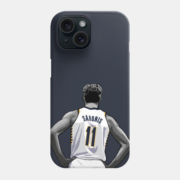 Domantas Sabonis Vector Standing Phone Case by qiangdade