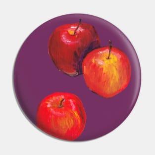 Three Apples - still life fruit for the cooking and gardening lover Pin