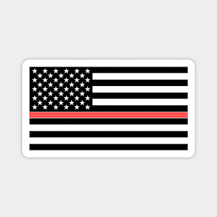 Firefighter American Flag Magnet