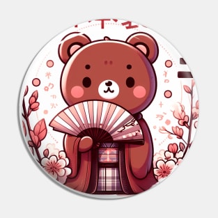 japanese teddy with KImono Pin