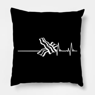 Heartbeat Bacon back to Life Vital Sign Love for bacon Pillow