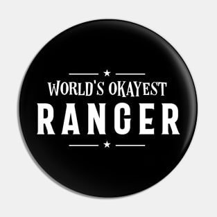 World's Okayest Ranger Roleplaying Addict - Tabletop RPG Vault Pin