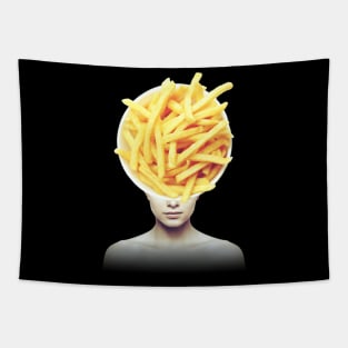 French fries portrait Tapestry