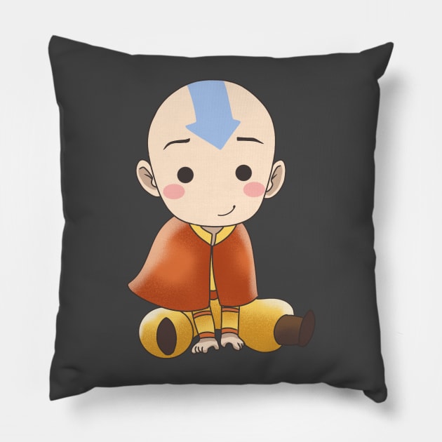 Avatar Aang Pillow by scout_mochi