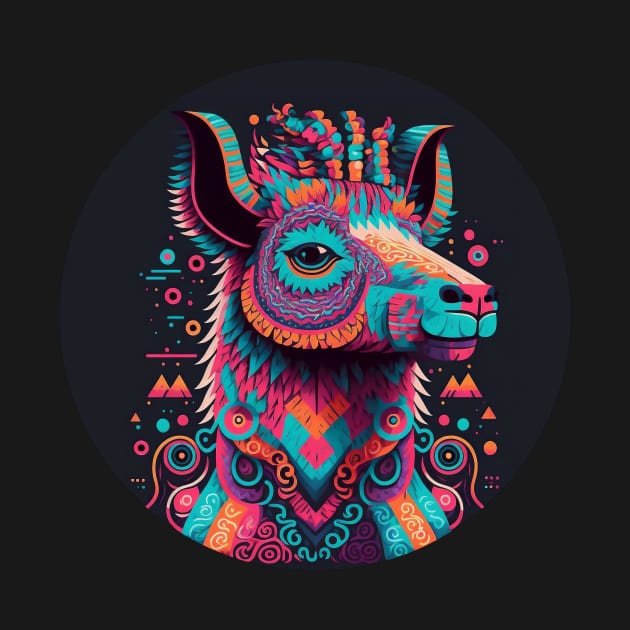 A llama feeling the rhythm by ceemyvision