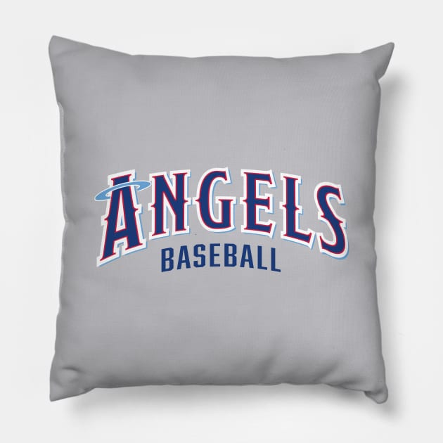 Angels Baseball – blue Pillow by SHAngelsShop