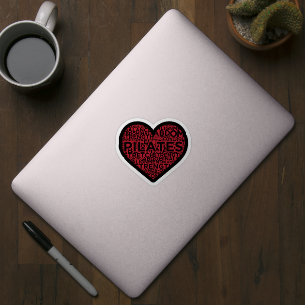 I love pilates Sticker for Sale by bumperapparels