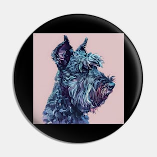 Kerry Blue Terrier in 70's Pin