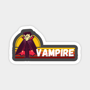 Vintage Retro Vampire Halloween Costume For Men, Women, Kids Magnet