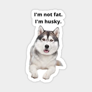 I'm not fat. I'm husky. Magnet