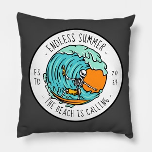 Endless Summer Surfer Surfing Pillow