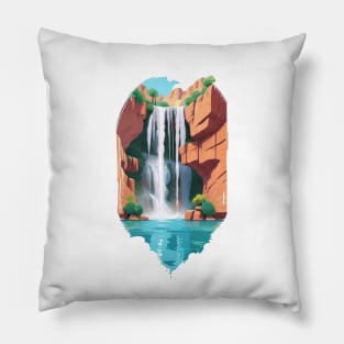 The Hidden Waterfall Pillow