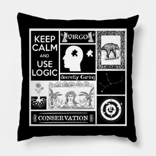 VIRGO ZODIAC SIGN CHART Pillow