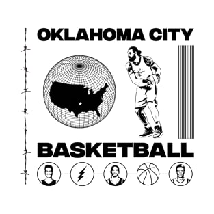 Oklahoma City Modern Basketball T-Shirt