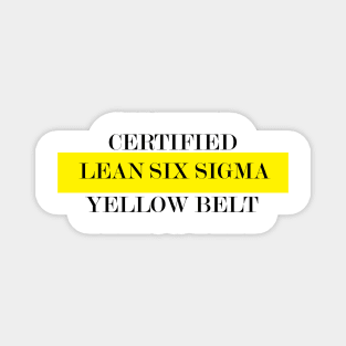 LeanSS Yellow Belt Magnet