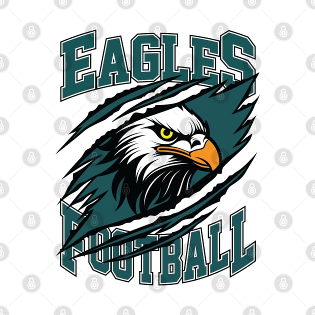 Philadelphia Eagles Football by Cemploex_Art