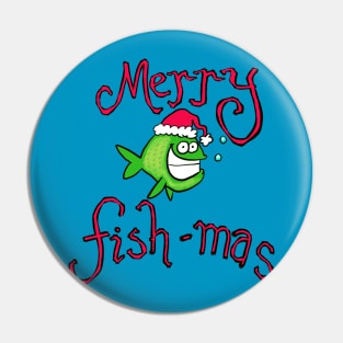 Merry Christmas fishmas Pin