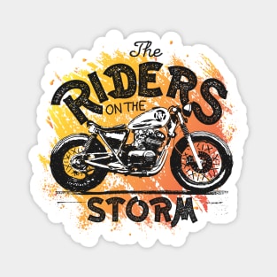 Vintage Motorcycle Rider Magnet