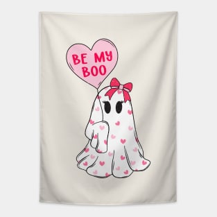 Be My Boo Cute Ghost Love Tapestry