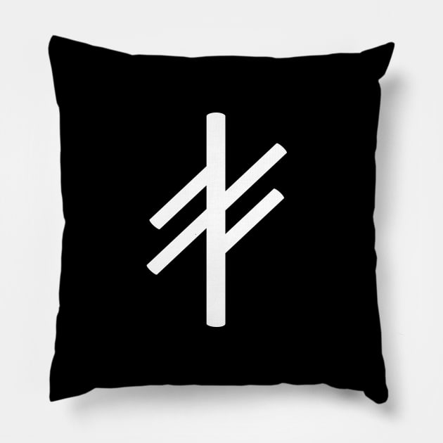 The key to a creative life Bindrune, Creative Life Key Sigil Pillow by FlyingWhale369