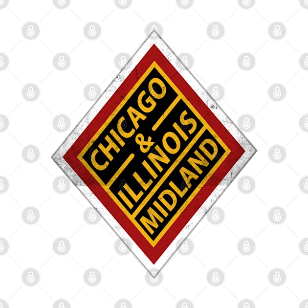 Vintage Chicago and Illinois Midland Railway by Railway Tees For All