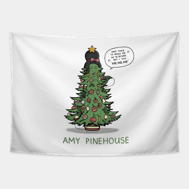 Amy Pinehouse Tapestry by CarlBatterbee