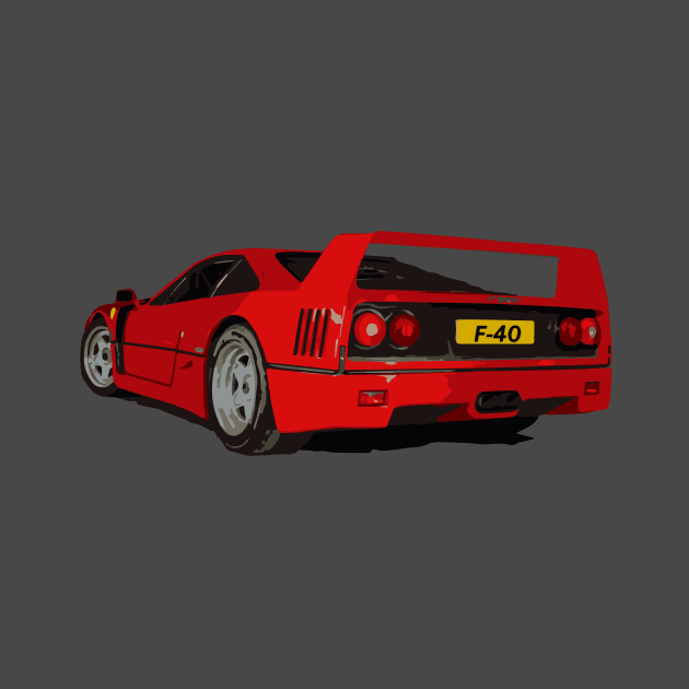 f40 rosso by retroracing